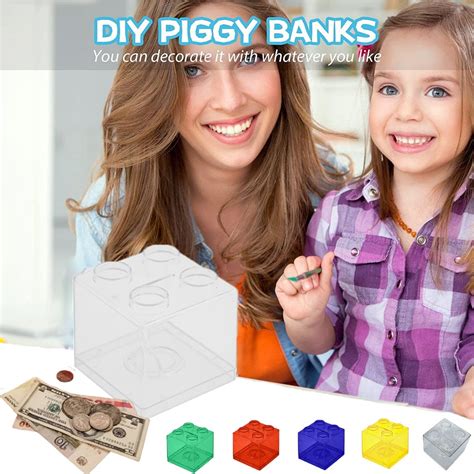 clear plastic coin bank|plastic piggy bank walmart.